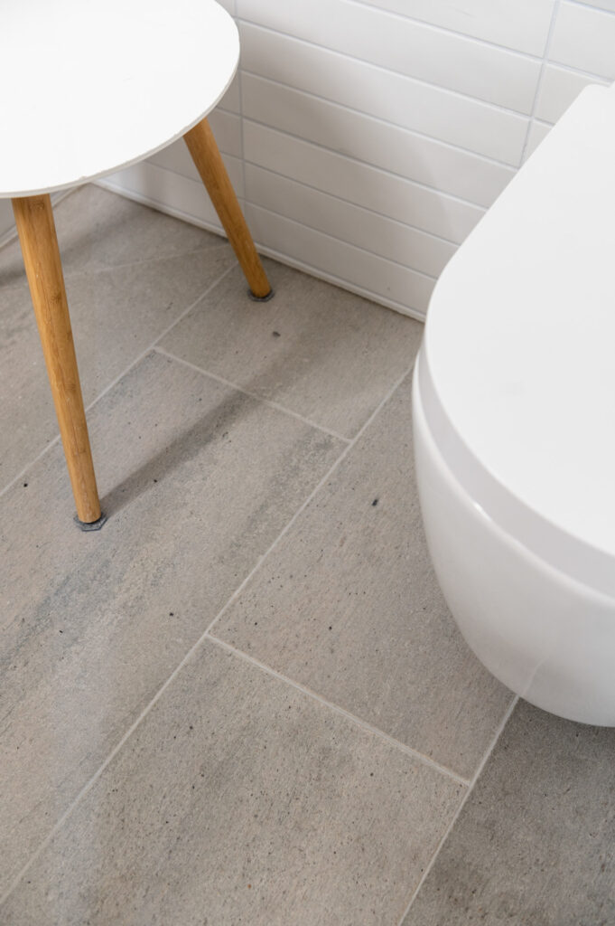 Detail image of tiled slate floor